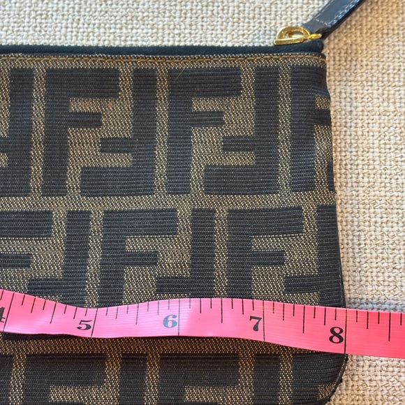 Fendi Black and Brown Cosmetic Pouch - Picture 5 of 7